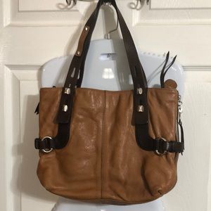 Vintage Francesco Biasia Leather Satchel Handbag